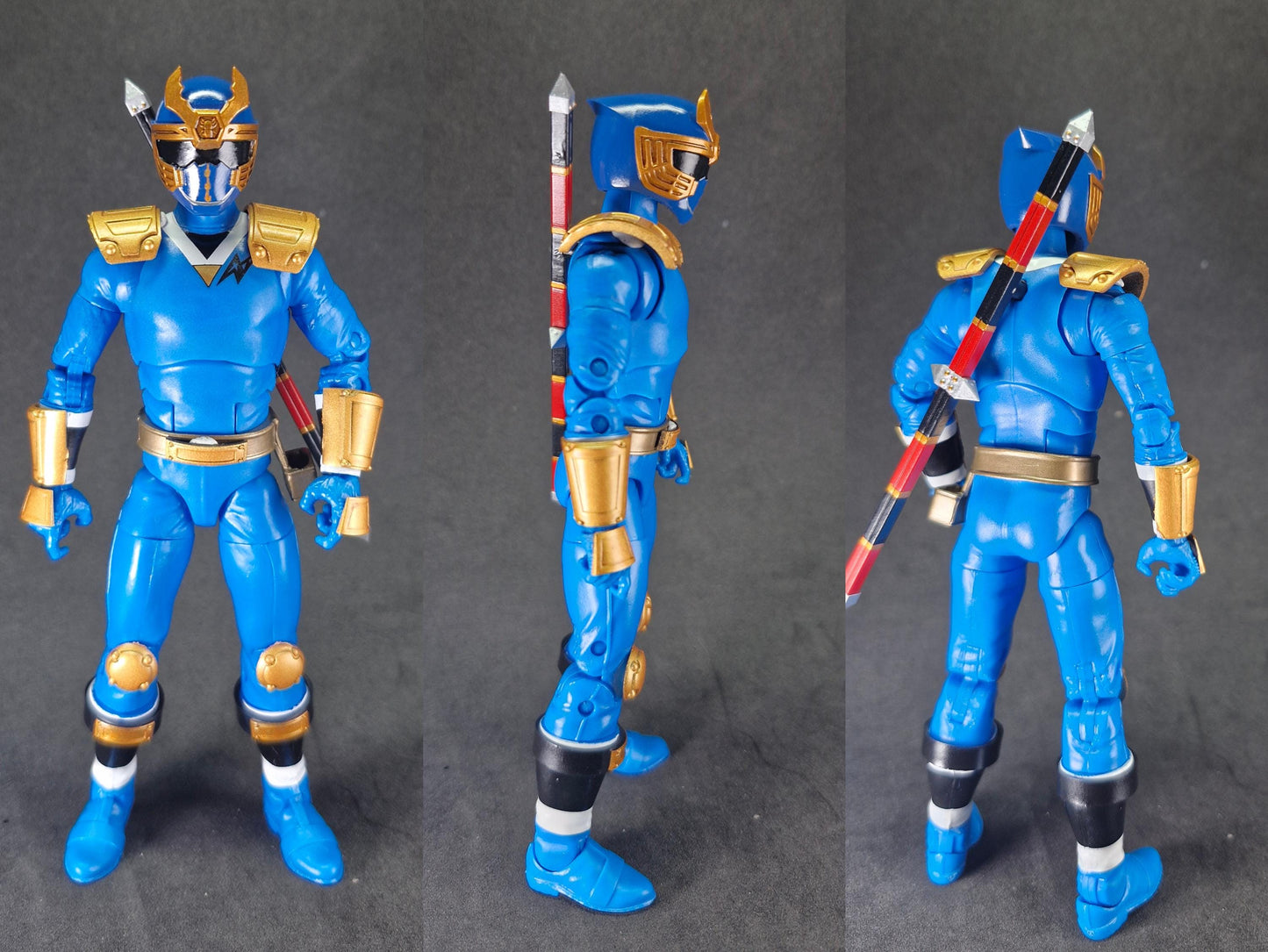 Power Rangers Ninja Storm - Navy Thunder Ranger / Hurricaneger - KuwagaRaiger Conversion Kit | Lightning Collection Accessories