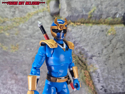 Power Rangers Ninja Storm - Navy Thunder Ranger / Hurricaneger - KuwagaRaiger Conversion Kit | Lightning Collection Accessories