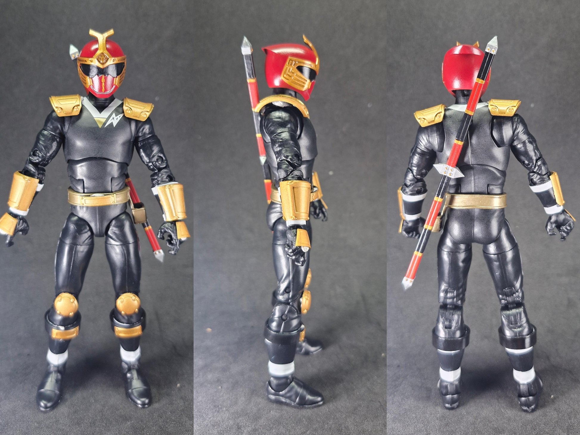 Power Rangers Ninja Storm - Crimson Thunder Ranger / Hurricaneger - KabutoRaiger Conversion Kit | Lightning Collection Accessories