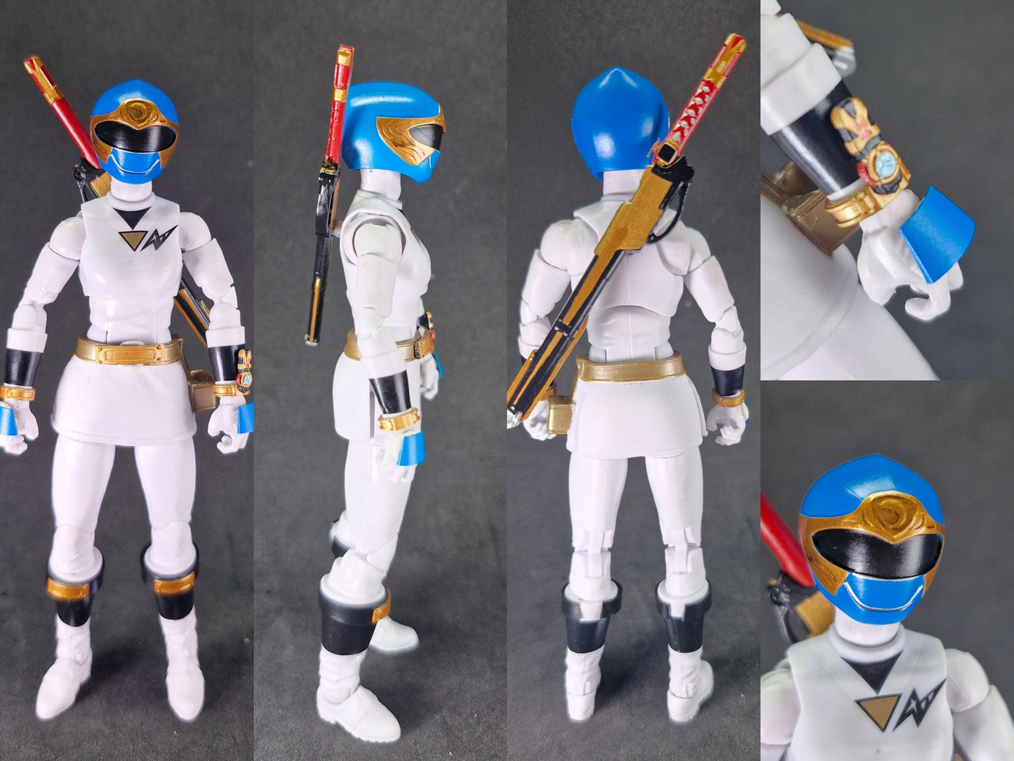 Power Rangers Ninja Storm - Blue Wind Ranger / Hurricaneger - HurricaneBlue Conversion Kit | Lightning Collection Accessories
