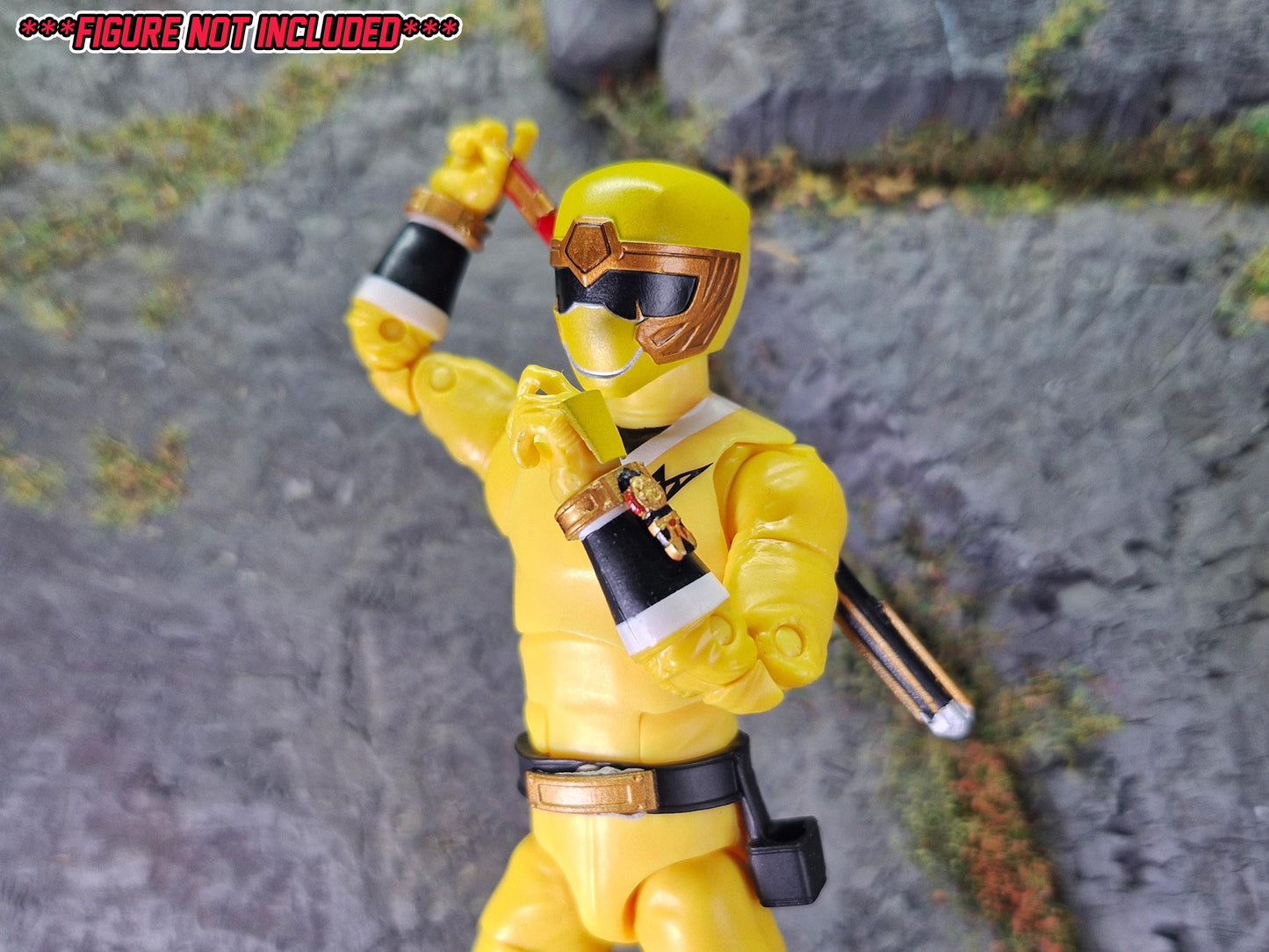 Power Rangers Ninja Storm - Yellow Wind Ranger / Hurricaneger - HurricaneYellow Conversion Kit | Lightning Collection Accessories