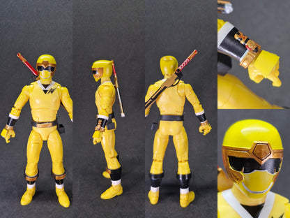 Power Rangers Ninja Storm - Yellow Wind Ranger / Hurricaneger - HurricaneYellow Conversion Kit | Lightning Collection Accessories