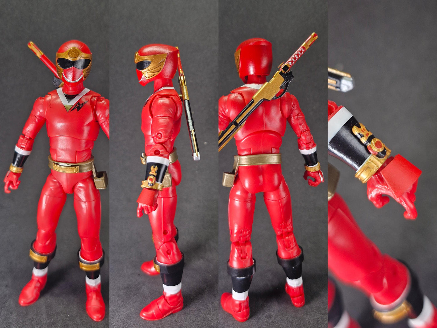 Power Rangers Ninja Storm - Red Wind Ranger / Hurricaneger - HurricaneRed Conversion Kit | Lightning Collection Accessories