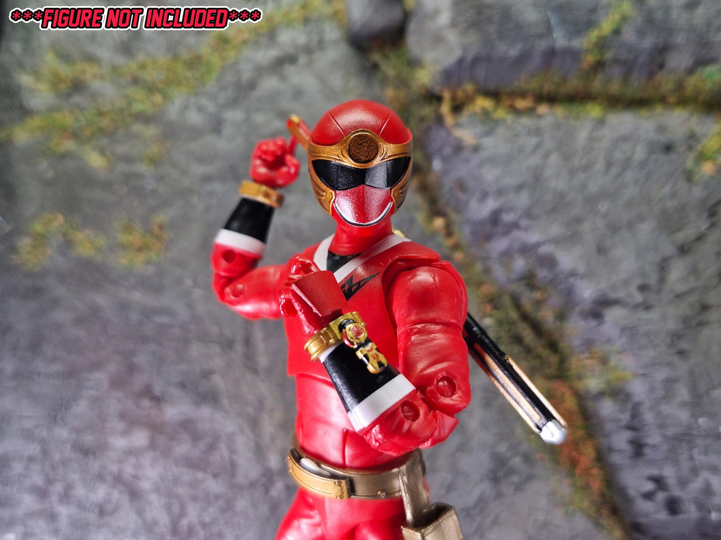 Power Rangers Ninja Storm - Red Wind Ranger / Hurricaneger - HurricaneRed Conversion Kit | Lightning Collection Accessories