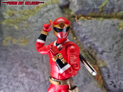 Power Rangers Ninja Storm - Red Wind Ranger / Hurricaneger - HurricaneRed Conversion Kit | Lightning Collection Accessories