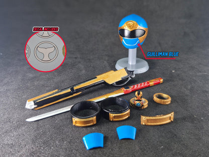 Power Rangers Ninja Storm - Blue Wind Ranger / Hurricaneger - HurricaneBlue Conversion Kit | Lightning Collection Accessories