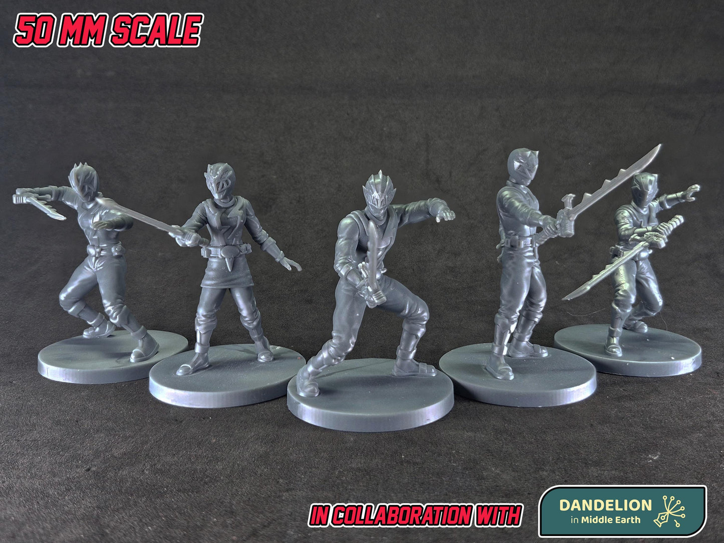 Heroes of the Grid - Dino Fury / Ryusoulger Miniatures | Epic Scale 50mm Miniature Tabletop Gaming