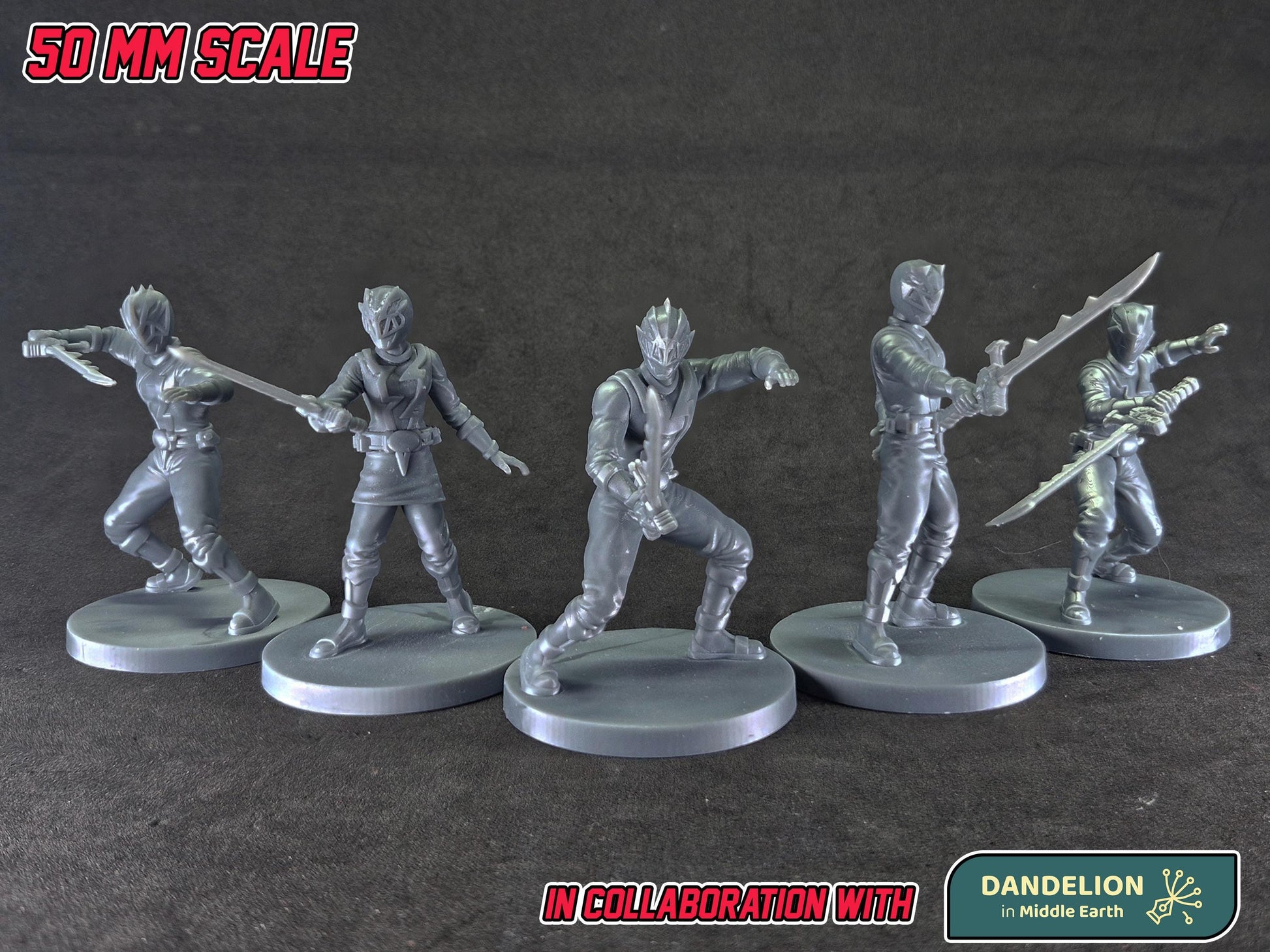 Heroes of the Grid - Dino Fury / Ryusoulger Miniatures | Epic Scale 50mm Miniature Tabletop Gaming