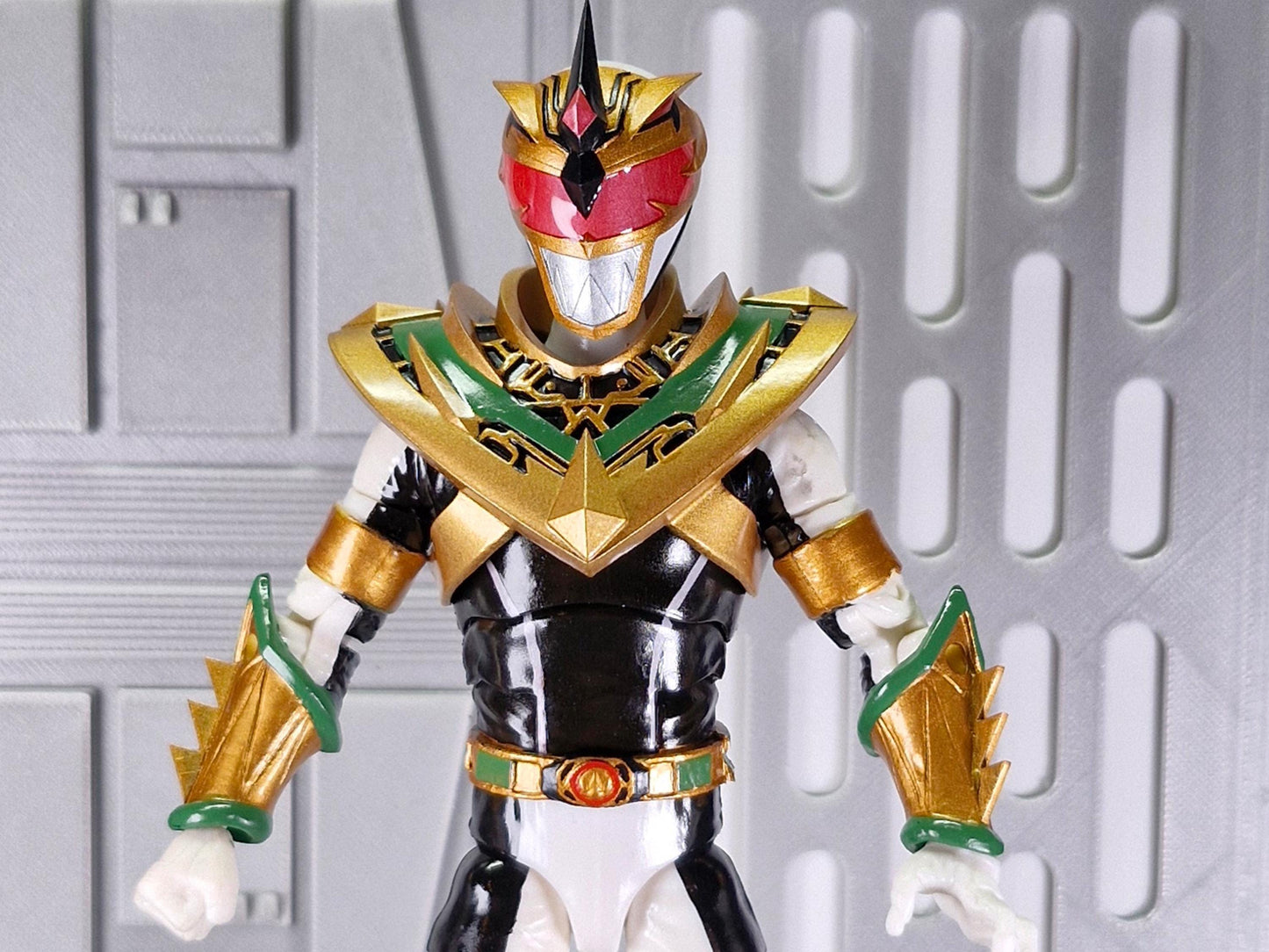 Lord Drakkon Evo 2 Helmet and Shield | Lightning Collection 1:12 Accesory | 3D Printed