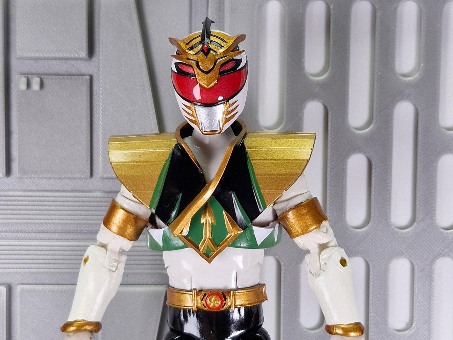 Lord Drakkon Evo 1 Helmet and Shield | Lightning Collection 1:12 Accesory | 3D Printed