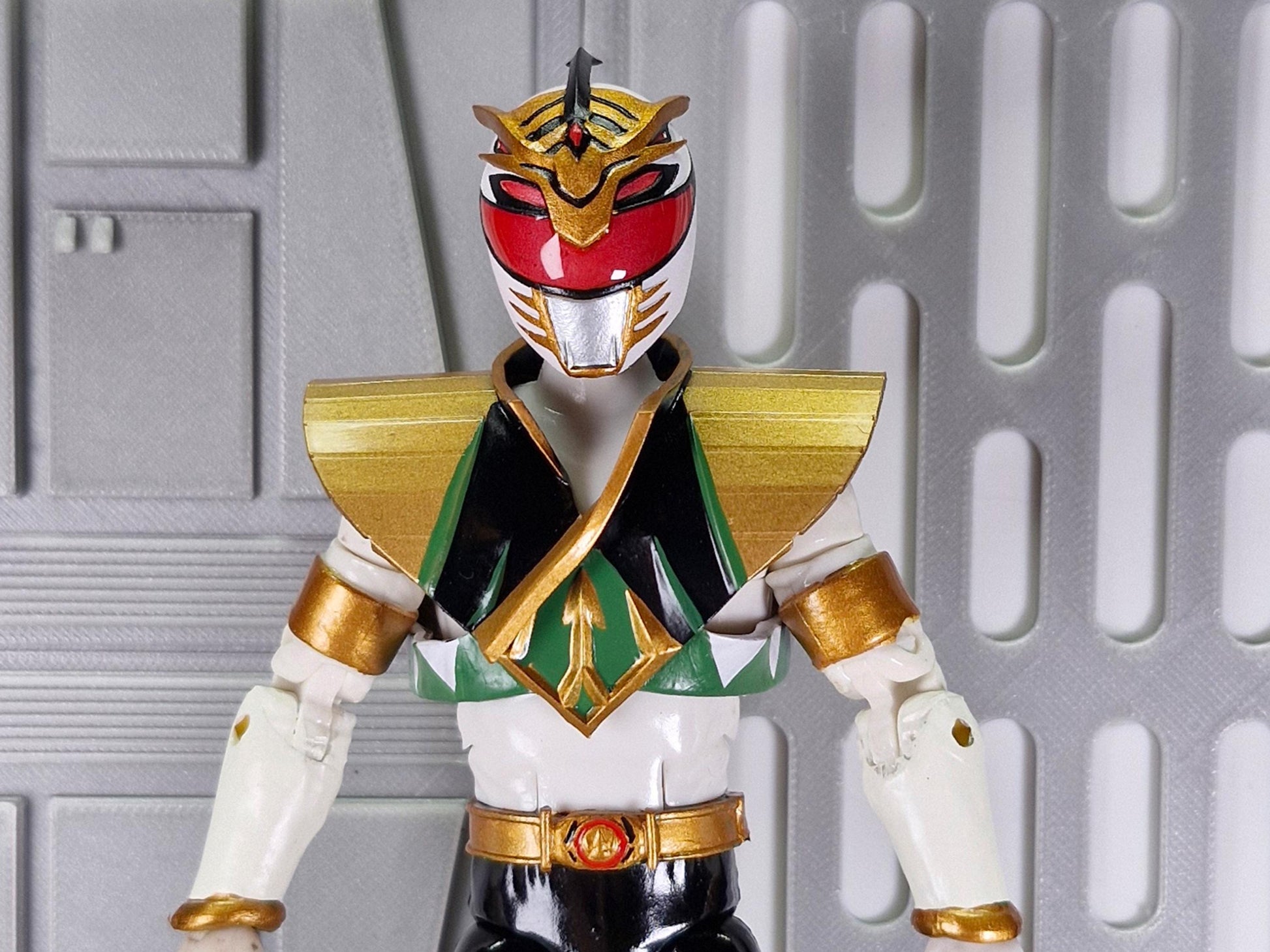 Lord Drakkon Evo 1 Helmet and Shield | Lightning Collection 1:12 Accesory | 3D Printed