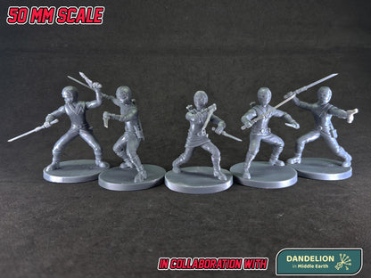Heroes of the Grid - Alien Rangers / Kakuranger Miniatures | Epic Scale 50mm Miniature Tabletop Gaming