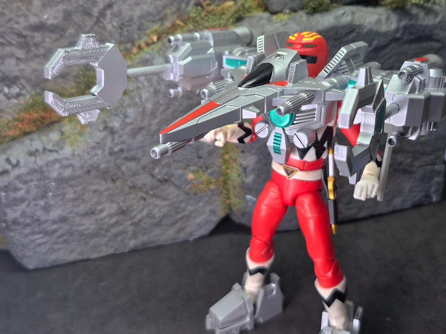 Power Rangers Lost Galaxy - Red Ranger Battlizer | Lightning Collection Accessories | 3D Printed