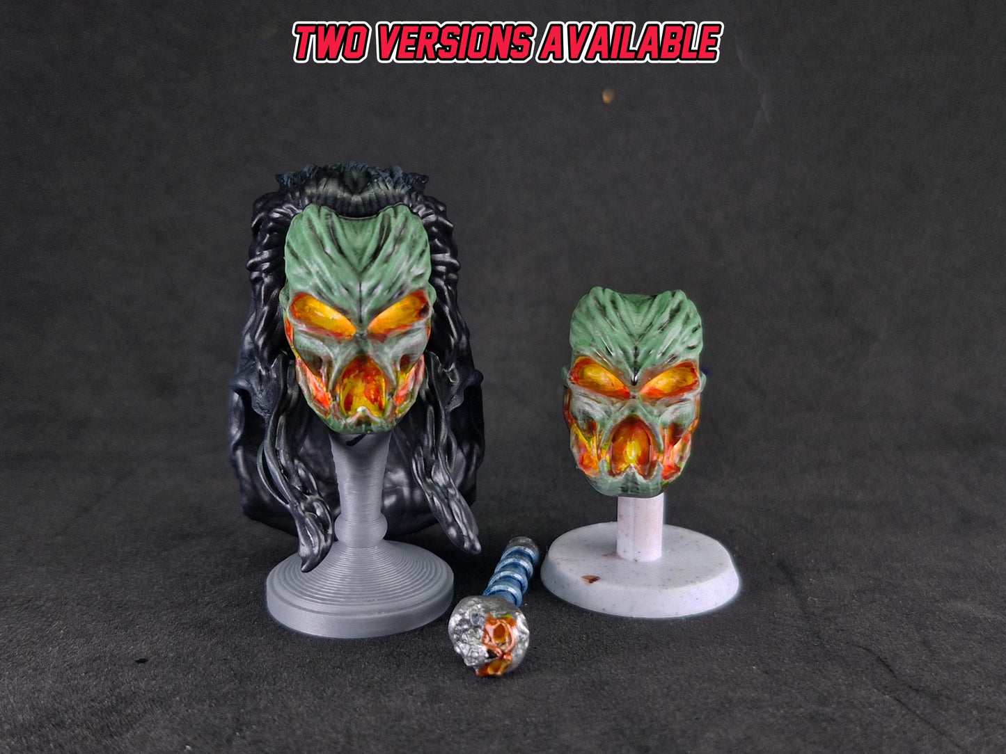 Mighty Morphin Power Rangers - Wizard of Deception Headsculpt and Wand | Lightning Collection 1/12 scale Accessory | 3D Printed