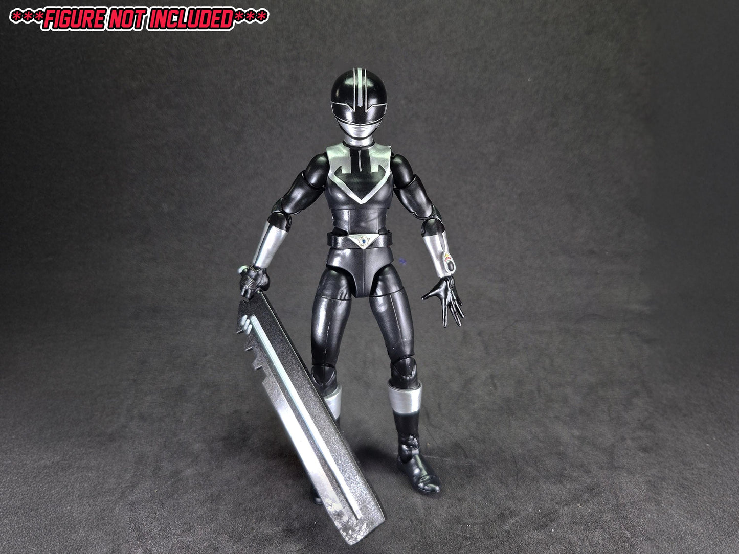 Power Rangers Time Force Black Time Force Ranger Conversion Kit| Lightning Collection