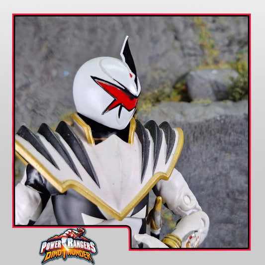 Power Rangers Dino Thunder - White Dino Ranger Replacement Helmet| Lightning Collection 1/12 Accessories