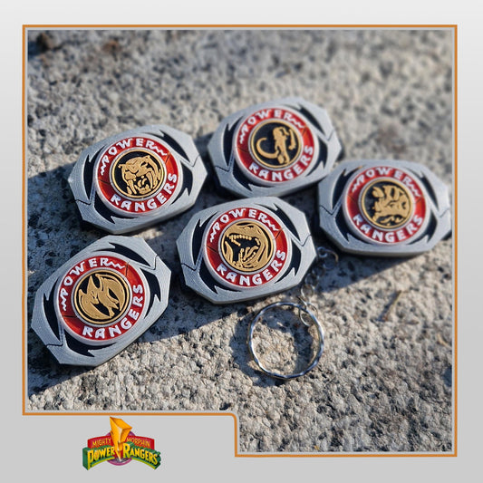 Mighty Morphin Power Rangers / Zyuranger Morpher / Dinobuckler Keychain.