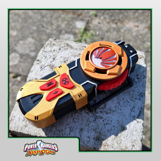 3D Printed & Painted Power Rangers Ninja Storm - Wind Morpher | Hurricaneger- Hurricane Gyro | Display Prop
