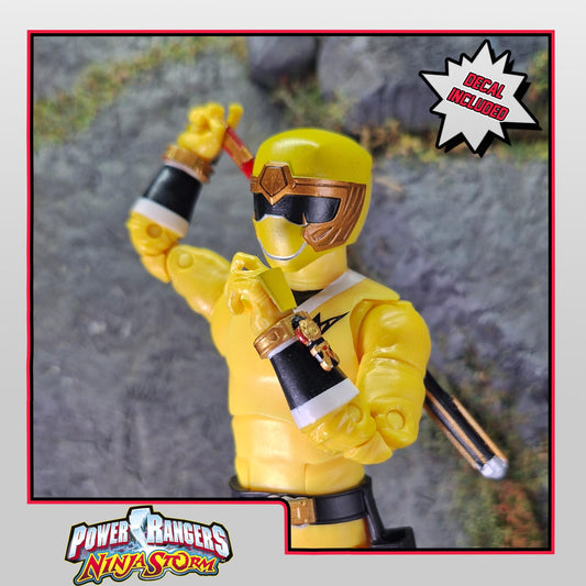 Power Rangers Ninja Storm - Yellow Wind Ranger / Hurricaneger - HurricaneYellow Conversion Kit | Lightning Collection Accessories