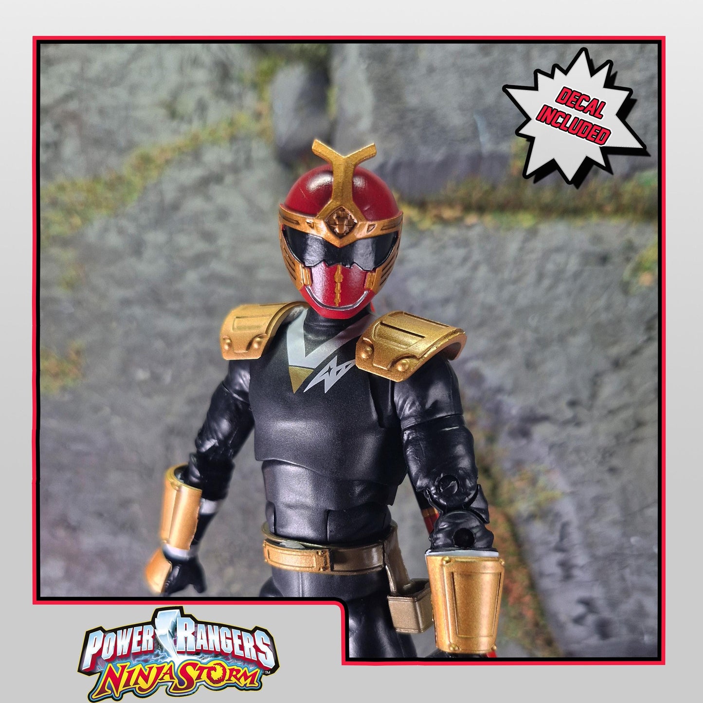 Power Rangers Ninja Storm - Crimson Thunder Ranger / Hurricaneger - KabutoRaiger Conversion Kit | Lightning Collection Accessories