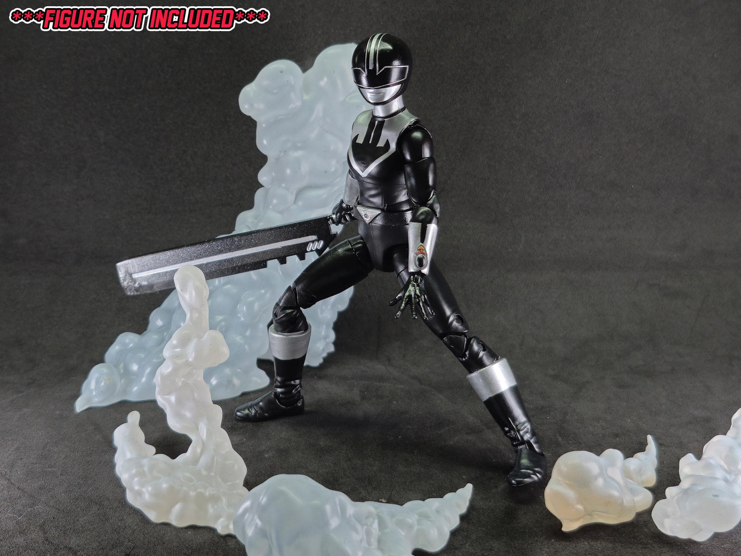 Power Rangers Time Force Black Time Force Ranger Conversion Kit| Lightning Collection