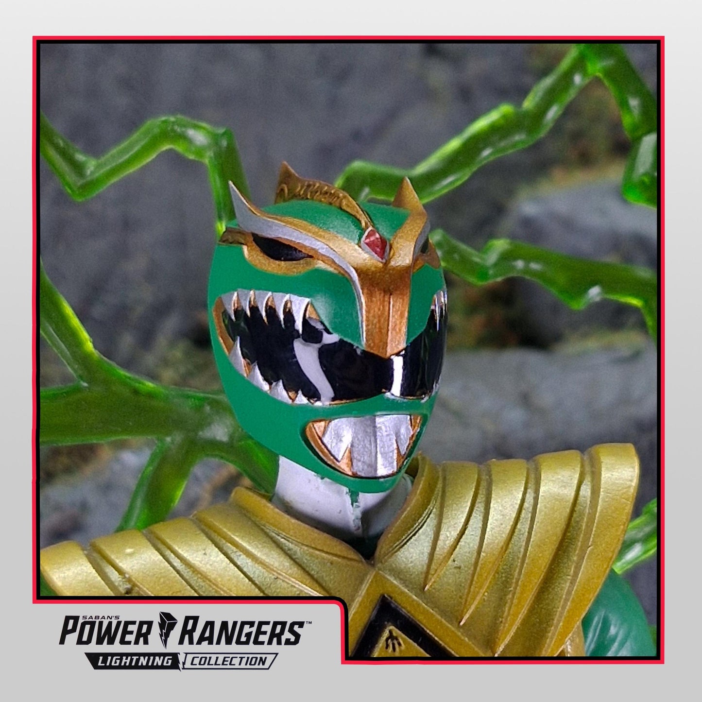 Mighty Morphin Power Rangers - Evil Green Ranger Helmet| Lightning Collection 1/12 Accessories