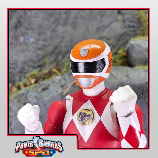 Power Rangers S.P.D. | Lightning Collection - S.P.D. Orange Ranger Helmet | 1/12 Scale Accessories