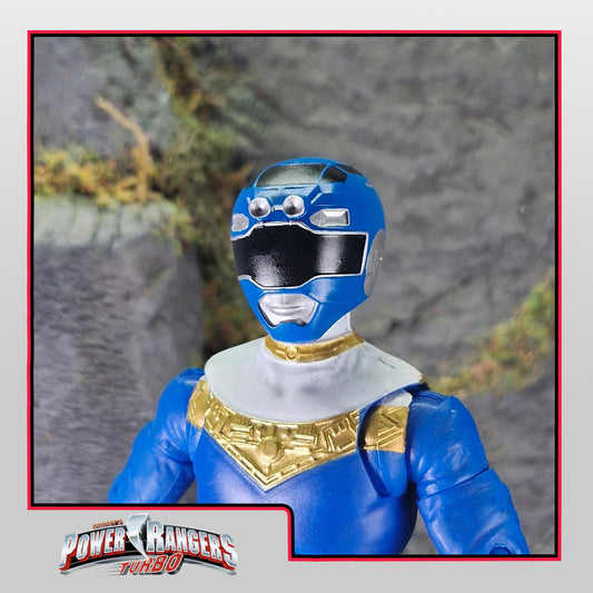 Blue Turbo Ranger / Blue Racer Helmet | Lightning Collection / 1:12 Accessory | 3D Printed