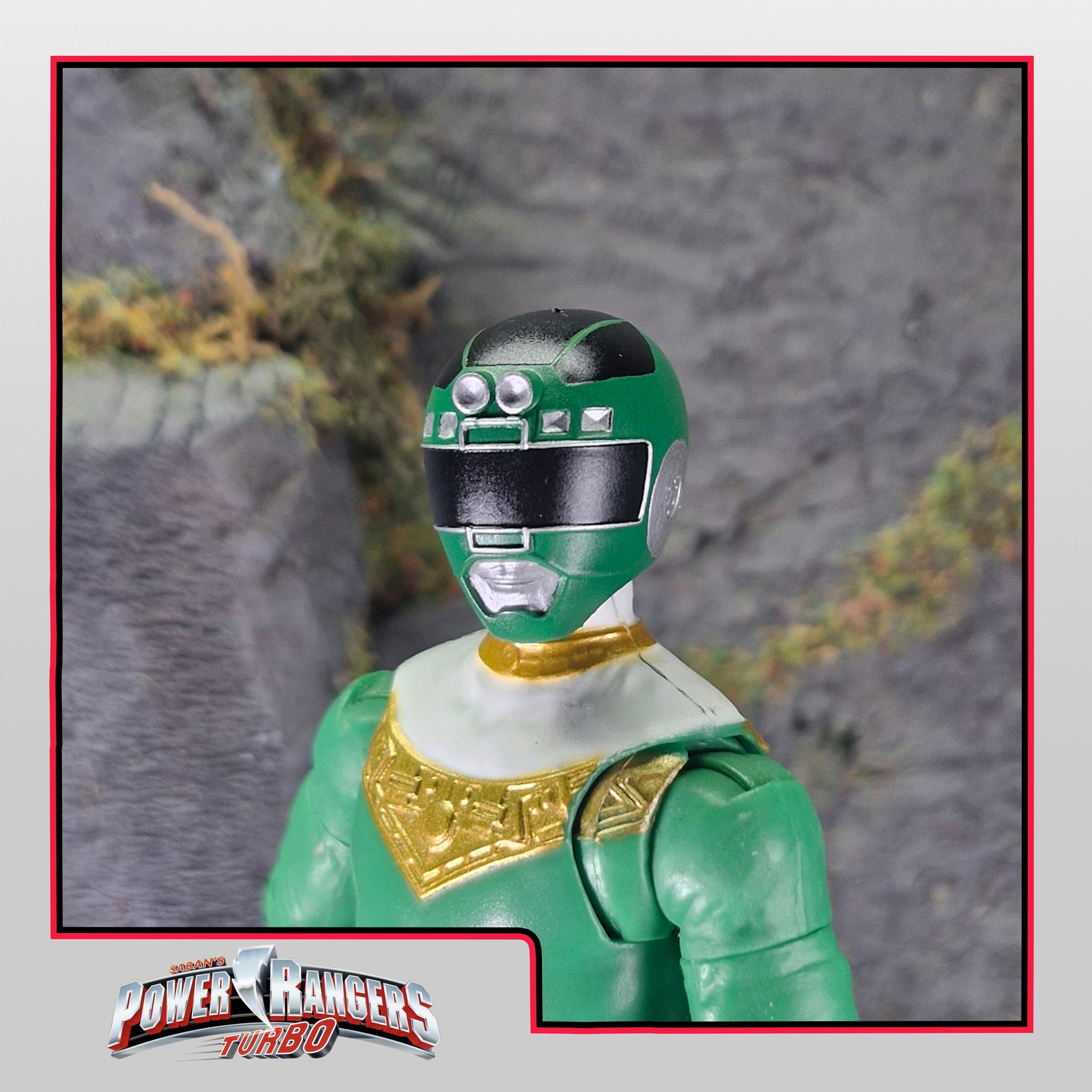 Green Turbo Ranger / Green Racer Helmet | Lightning Collection / 1:12 ...