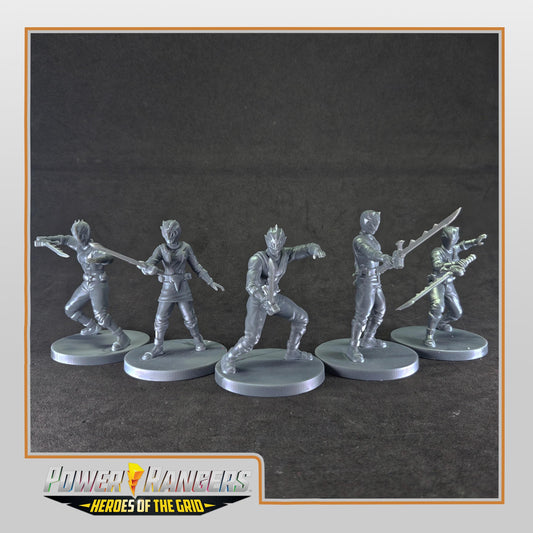 Heroes of the Grid - Dino Fury / Ryusoulger Miniatures | Epic Scale 50mm Miniature Tabletop Gaming