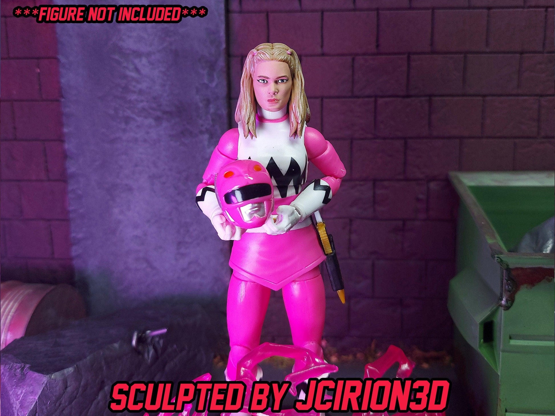 Karone - Lost Galaxy Pink Headsculpt | Lightning Collection Accessory | 3D Printed