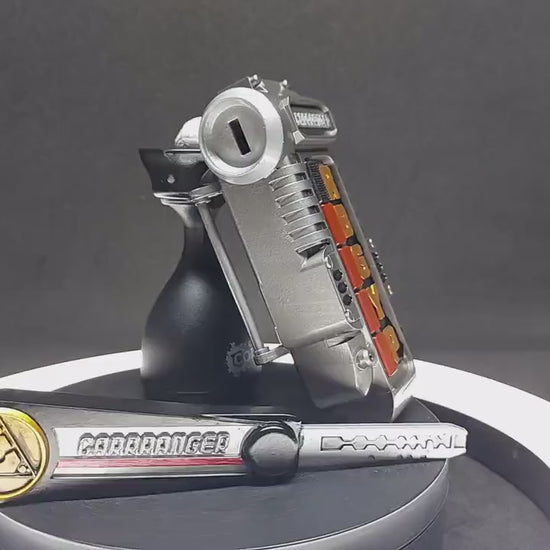 3D Printed & Painted Power Rangers Turbo Morpher / Carranger - Accel Changer | Display Prop