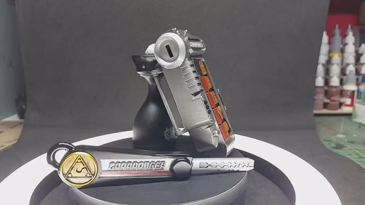3D Printed & Painted Power Rangers Turbo Morpher / Carranger - Accel Changer | Display Prop