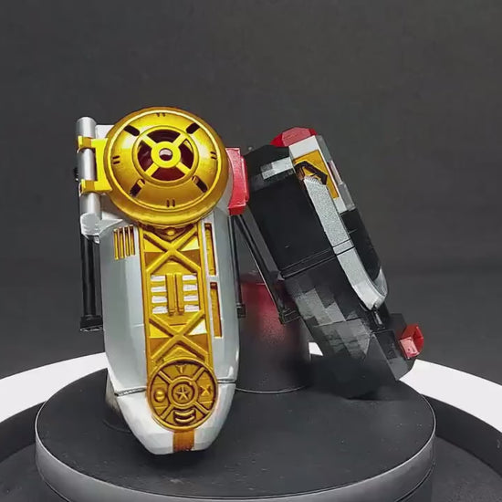 3D Printed & Painted Power Rangers Zeo - Zeonizer / Ohranger - Power Brace | Display Prop