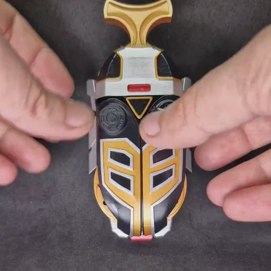 3D Printed & Painted Power Rangers Ninja Storm -Thunder Morpher | Hurricaneger - Gourai Changer | Display Prop