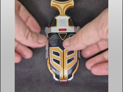 3D Printed & Painted Power Rangers Ninja Storm -Thunder Morpher | Hurricaneger - Gourai Changer | Display Prop